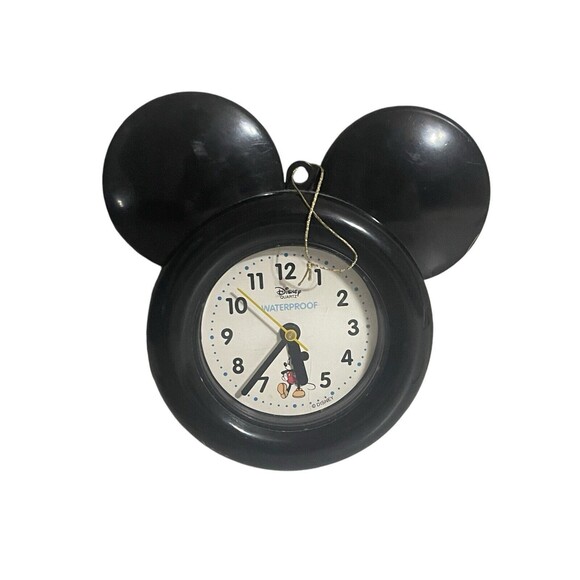 Disney’s Mickey Mouse clock battery operated Waterproof Works Vintage ULTRA RARE - Picture 1 of 8